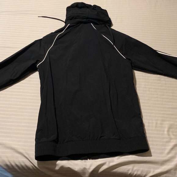 Addidas 3 stripe black zip up sweater with hood - Picture 4 of 4